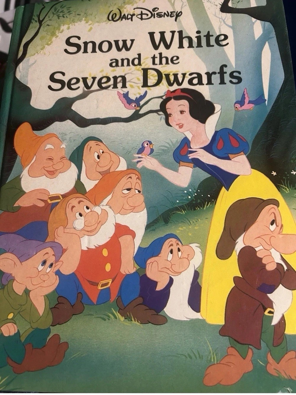 Vintage Snow White and the Seven Dwarfs Disney Classic Series Hardcover Book